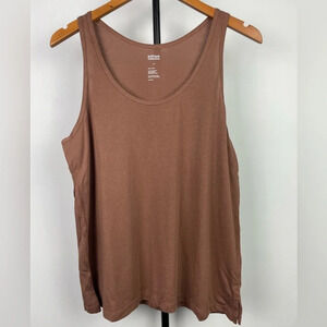 Girlfriend Collective Brown Athletic Athleisure Soft Buttery Tank Top
